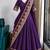 Purple Viscose Zari Weaving Border Lehenga Choli with Dupatta- full stitched free size