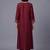 women ethnic motifs embroidered regular thread work kurta with trousers
