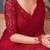 red embellished sequinned pure georgette heavy work saree