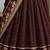 Brown Viscose Zari Weaving Border Lehenga Choli with Dupatta- full stitched free size