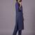women ethnic motifs embroidered regular thread work kurta with trousers