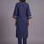 women ethnic motifs embroidered regular thread work kurta with trousers