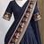 Blue Viscose Zari Weaving Border Lehenga Choli with Dupatta- full stitched free size