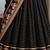Black Viscose Zari Weaving Border Lehenga Choli with Dupatta- full stitched free size