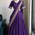 Wine Viscose Georgette Zari Weaving Border Lehenga Choli with Dupatta- full stitched free size