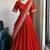 Red Viscose Georgette Zari Weaving Border Lehenga Choli with Dupatta- full stitched free size