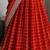 Red Viscose Georgette Zari Weaving Border Lehenga Choli with Dupatta- full stitched free size