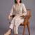 women ethnic motifs printed regular kurta with palazzos