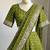 Pista Viscose Georgette Zari Weaving Border Lehenga Choli with Dupatta- full stitched free size