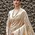 cream cream & gold woven design zari banarasi saree
