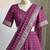 Pink Viscose Georgette Zari Weaving Border Lehenga Choli with Dupatta- full stitched free size