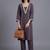 women ethnic motifs embroidered regular thread work kurta with trousers