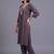 women ethnic motifs embroidered regular thread work kurta with trousers