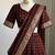 Maroon Viscose Georgette Zari Weaving Border Lehenga Choli with Dupatta- full stitched free size