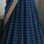 Blue Viscose Georgette Zari Weaving Border Lehenga Choli with Dupatta- full stitched free size