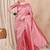 pink woven design zari kanjeevaram saree