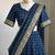 Blue Viscose Georgette Zari Weaving Border Lehenga Choli with Dupatta- full stitched free size