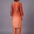 women ombre embroidered regular thread work kurta with trousers