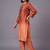 women ombre embroidered regular thread work kurta with trousers