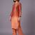women ombre embroidered regular thread work kurta with trousers