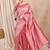 pink woven design zari kanjeevaram saree