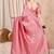 pink woven design zari kanjeevaram saree