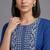 women ethnic motifs embroidered regular thread work kurta with trousers