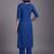 women ethnic motifs embroidered regular thread work kurta with trousers