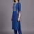 women ethnic motifs embroidered regular thread work kurta with trousers
