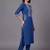 women ethnic motifs embroidered regular thread work kurta with trousers