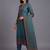 women ethnic motifs printed regular chanderi silk kurta with trousers & with dupatta