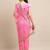 pink floral embroidered georgette saree