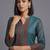 women ethnic motifs printed regular chanderi silk kurta with trousers & with dupatta