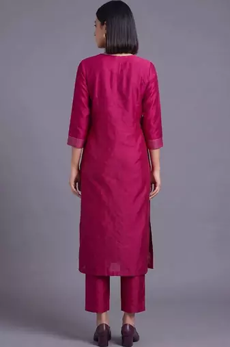 women ethnic motifs regular kurta with trousers & with dupatta