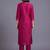 women ethnic motifs regular kurta with trousers & with dupatta