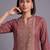 women ethnic motifs printed regular kurta with palazzos & with dupatta