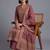 women ethnic motifs printed regular kurta with palazzos & with dupatta
