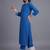 women ethnic motifs embroidered regular thread work kurta with trousers