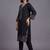 women ethnic motifs embroidered regular thread work cotton kurta with trousers