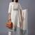 women printed regular kurta with trousers & with dupatta