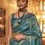 teal ethnic motifs zari woven banarasi saree