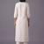 women ethnic motifs embroidered regular thread work kurta with trousers