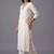 women ethnic motifs embroidered regular thread work kurta with trousers