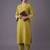 women ethnic motifs embroidered regular thread work kurta with trousers