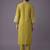 women ethnic motifs embroidered regular thread work kurta with trousers