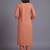 women ethnic motifs embroidered regular thread work kurta with trousers