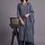 women printed regular kurta with palazzos & with dupatta