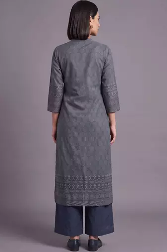 women printed regular kurta with palazzos & with dupatta