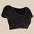 black solid saree with embroidered unstitched blouse piece