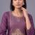 women ethnic motifs embroidered regular thread work kurta set
